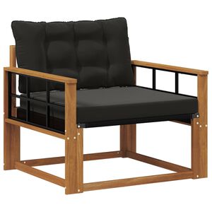 vidaXL Zunanja garnitura za sedenje Masivno akacijevo les in Textilene