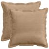 vidaXL Prevleka za blazino 2 kos HOUTEN Rjava 40 x 40 cm korduroy