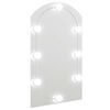 vidaXL Ogledalo z LED lučkami 70x40 cm stekleno z lokom