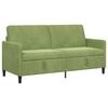 vidaXL Sofa s shrambo Svetlo zelena 172 x 78 x 87 cm Poliester