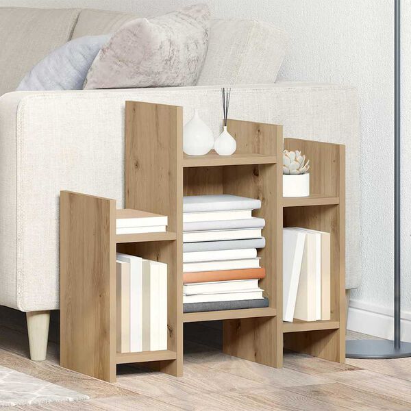 vidaXL Stranska omara Umetni hrast 60 x 26 x 60 cm Konstruiran les