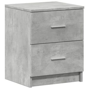 vidaXL Nočna omarica z 2 predaloma betonsko siva 40x36x50 cm