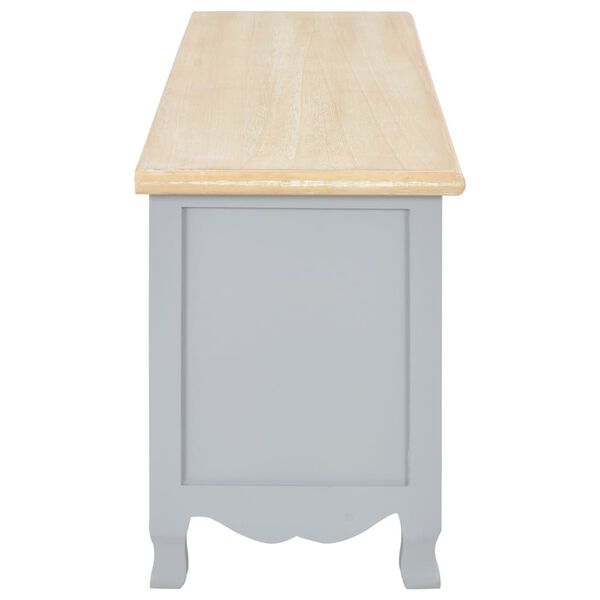 vidaXL TV omarica siva 120x30x40 cm iz lesa