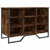 vidaXL Omarica za čevlje dimljeni hrast 90x38x61,5 cm inženirski les
