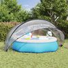vidaXL Paviljon za bazen Transparentno 430 x 430 x 210 cm PVC