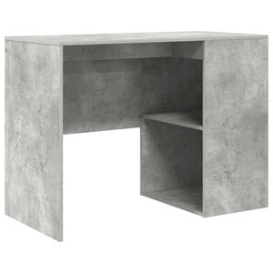 vidaXL Miza Betonsko siva Inženirski les 102 x 50 x 75 cm