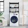 vidaXL Polica za pralni stroj Črn 0ak 67 x 25 x 163 cm Konstruiran les