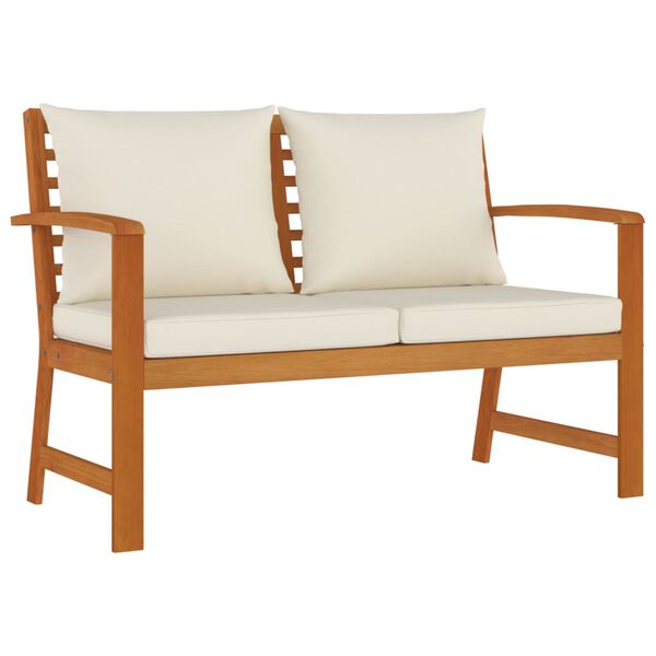 vidaXL Vrtna jedilna garnitura 9-delna z blazinami trden akacijev les