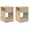 vidaXL Stranska miza 2 kos Sonoma hrast 30,5 x 30 x 45 cm