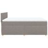 vidaXL Box spring postelja z vzmetnico taupe 140x190 cm blago
