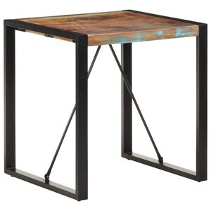 vidaXL Jedilna miza 70x70x75 cm trden predelan les