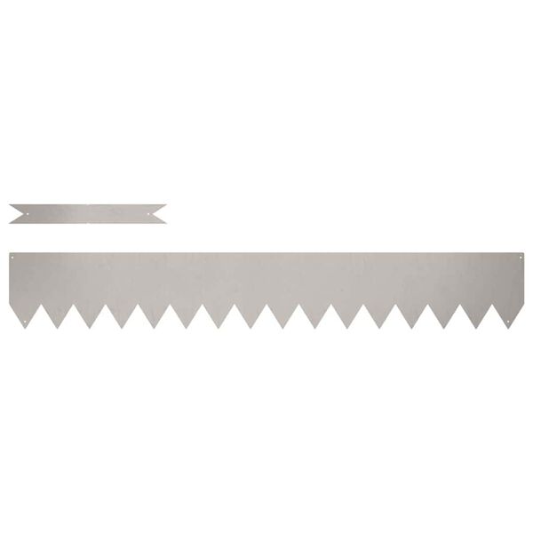 vidaXL Robovi trave 10 pcs Rjava 100 x 0,05 x 20 cm