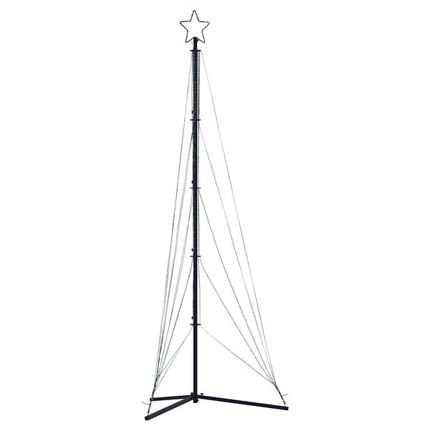 vidaXL LED božično drevo 525 LED toplo bela 302 cm