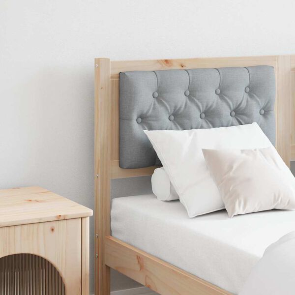 vidaXL Vzglavje Drugo Rjava in svetlo siva 150 cm Trdna borovina