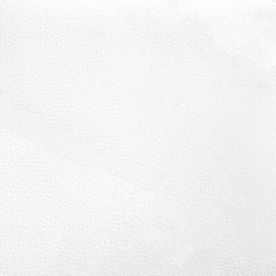 vidaXL Posteljni okvir z vzglavjem bel in črn 100x200 cm umetno usnje