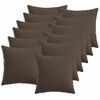 vidaXL Prevleka za blazino 12 kos HEERLEN Taupe 45 x 45 cm Blago