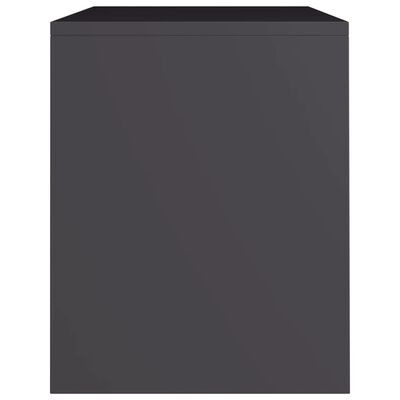 vidaXL Nočna omarica siva 40x30x40 cm iverna plošča
