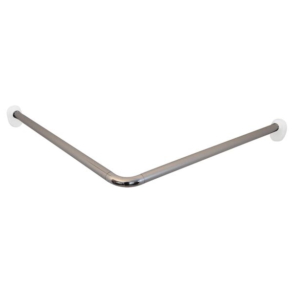 RIDDER Kotni nosilec zavese za tuš krom 80x80x2,5 cm