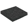 vidaXL Tlak za patio iz gumijskega granulata Črna 9 x 9 x 1 cm Guma
