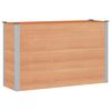 vidaXL Vrtna visoka greda Rjava 150 x 50 x 91 cm WPC in aluminij