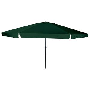 vidaXL Vrtni dežnik Zelena 394 x 394 x 248 cm Poliester in jeklo