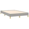 vidaXL Boxspring postelja z vzmetnico svetlo siva 120x190 cm blago