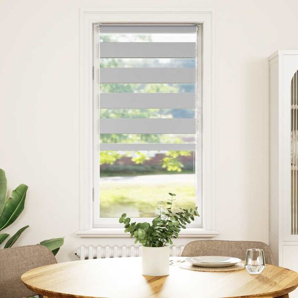 vidaXL Zebra senčilo svetlo sivo 65x150 cm tkanina &scaron;irina 60,9 cm