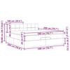 vidaXL Otomanski posteljni okvir z vzmetnicami siv 200x200 cm blago