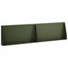 vidaXL Zadrževanje stene 2 kos 80 x 12 x 50 cm Jeklo Olivno zelena