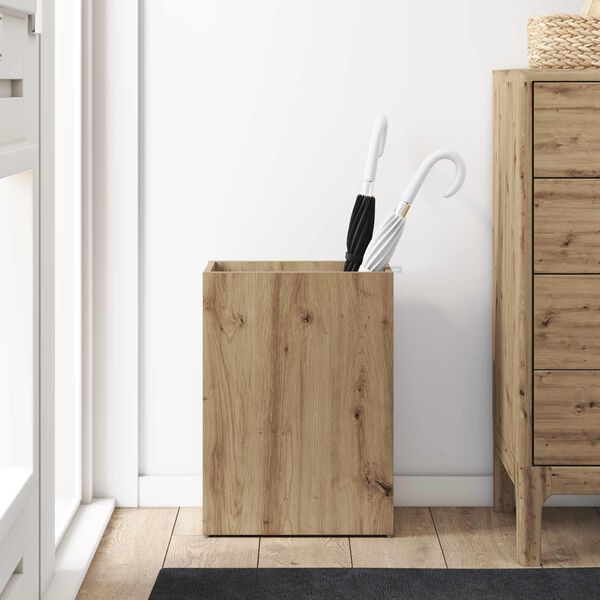 vidaXL Stojalo za dežnik Umetni hrast 40 x 20 x 55,5 cm