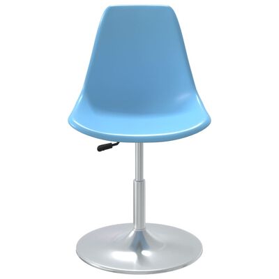 vidaXL Vrtljivi jedilni stoli 4 kosi modra PP