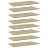 vidaXL Dodatne police za omaro 8 kosov sonoma hrast 60x30x1,5 cm
