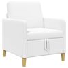 vidaXL Sofa s shrambo Bela 72 x 78 x 87 cm Poliester