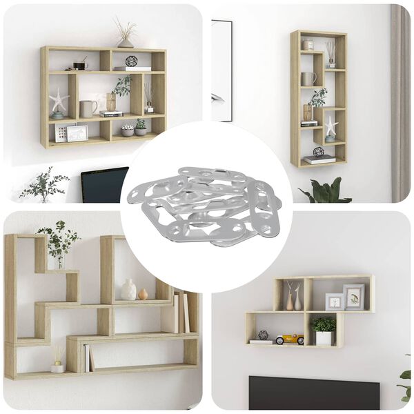 vidaXL Priključek z vratom 12 pcs srebrna 45 x 16 x 3.5 mm elezo