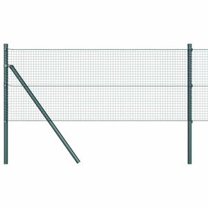 vidaXL Varjeno žično ograjo za pritrditev na tla 10 x 0,6 m Zelena