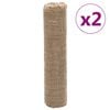 vidaXL Rola iz jute 2 kosa 0,5x50 m 100 % juta 200 g/m&sup2;