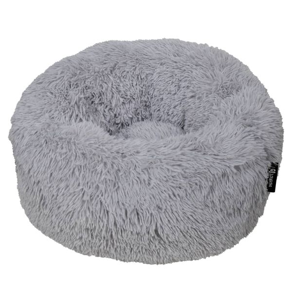 DISTRICT70 Postelja za hi&scaron;ne ljubljenčke FUZZ svetlo siva M