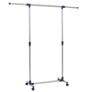vidaXL Nastavljivo stojalo za oblačila jeklo 165x44x150 cm srebrno