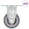 vidaXL 24 kosov fiksnih kolesc 50 mm