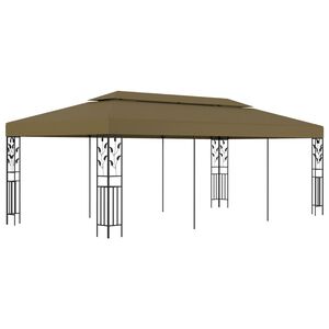 vidaXL Paviljon 6x3 m taupe 180 g/m&sup2;