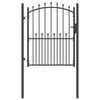 vidaXL Vrata ograje s bodicami EMMEN 150 x 100 cm