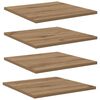 vidaXL Polica za knjige 4 pcs Rjava 40 x 40 x 1,5 cm Konstruiran les