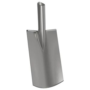 vidaXL Glava lopate srebrna 43 x 17 cm Pra&scaron;no lakirano jeklo