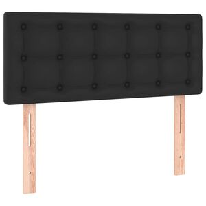 vidaXL Posteljno vzglavje črno 80x5x78/88 cm umetno usnje