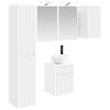 vidaXL Komplet omaric za kopalnico 5 pcs Bela 43 x 16 x 62,5 cm