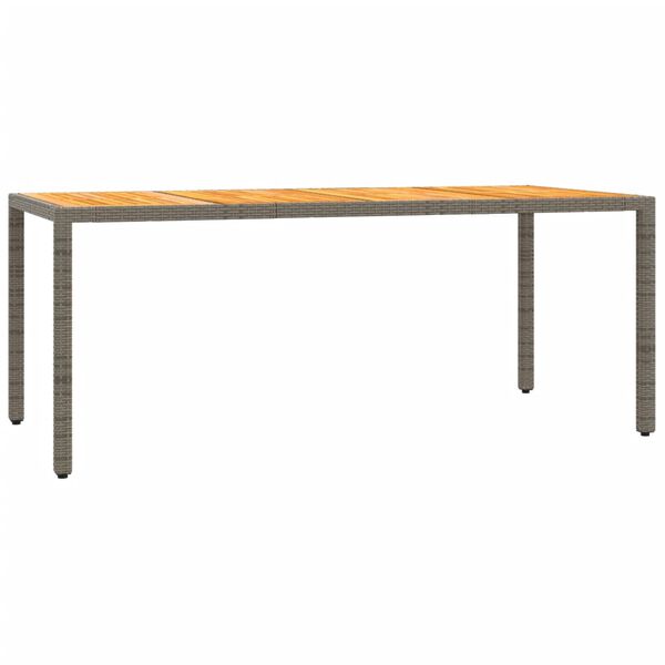 vidaXL Vrtna jedilna garnitura 7-delna z blazinami siv poli ratan