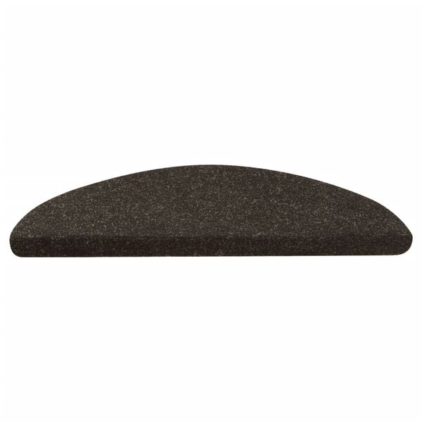 vidaXL Preproge za stopnice samolepilne 10 kosov antracit 56x17x3 cm