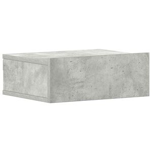 vidaXL Stenska nočna omarica betonsko siva 40x30x15 cm inženirski les