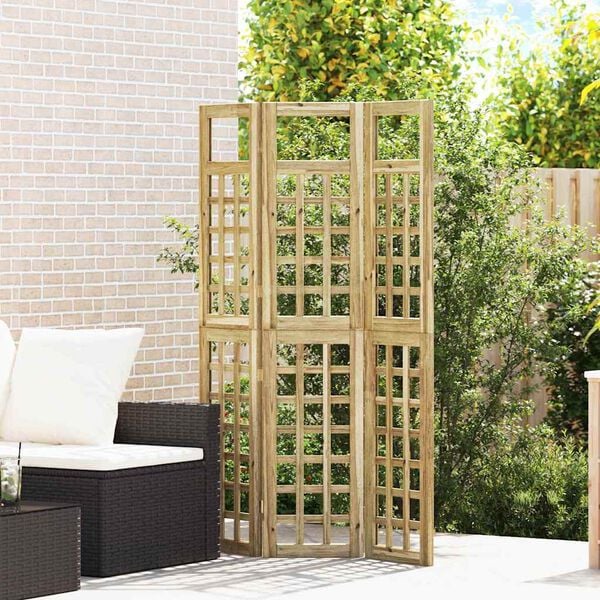 vidaXL Zunanja zaščita za zasebnost Rjava 120 x 180 cm Impregniran bor