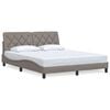 vidaXL Posteljni okvir brez vzmetnice taupe 160x200 cm blago